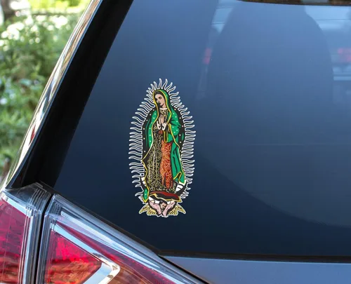 Vista 6 de Pegatina Virgen María de Guadalupe (8 x 3.8 pulgadas)