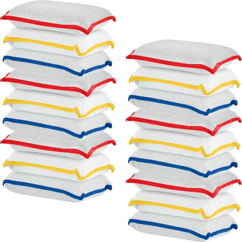Vista 10 de Esponjas de microfibra para platos, esponja antiarañazos, limpieza doméstica resistente, suministros de limpieza multiusos para lavar platos