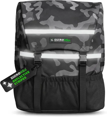 Vista 8 de Rhino USA Spare Tire Trash Bag - Overlanding Car Storage for Camping Gear Almacenamiento montado en neumáticos de repuesto para equipo de Negro