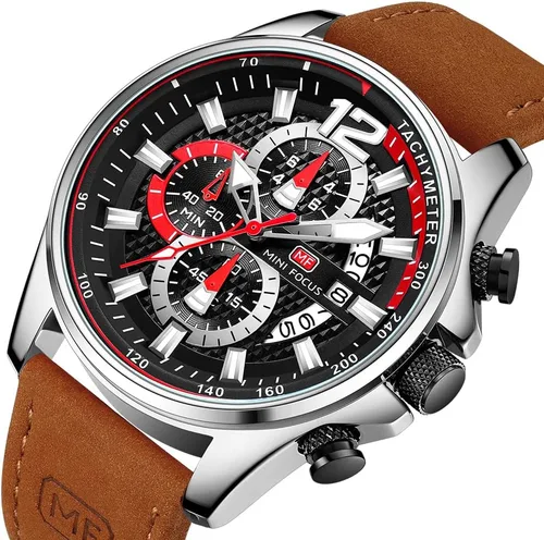 Vista 2 de KXAITO Mens Watches Military Sport Waterproof Chronograph Watch Luminous Silicon Strap Casual Watches for Men Fashion Analog Quartz Business Wrist