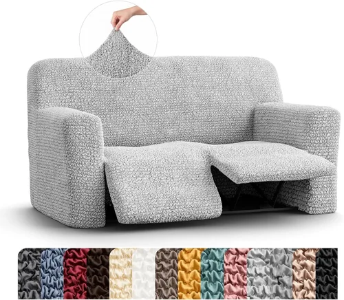 Vista 22 de PAULATO BY GA.I.CO. Funda para sillón reclinable, funda de ajuste suave, protector elástico de muebles reclinables de 1 pieza, tela hipoalergénica