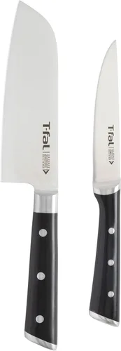Vista 11 de T-fal Ice Force - Juego de cuchillos de cocina de acero inoxidable alemán y bloque de madera, 11 piezas, afilado de larga duración, alta precisión