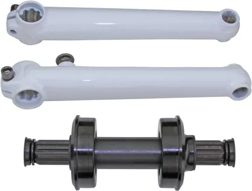Vista 2 de Alta Chromoly - Juego de bielas para bicicleta, 6.890 in, 8 ranuras, varios colores.