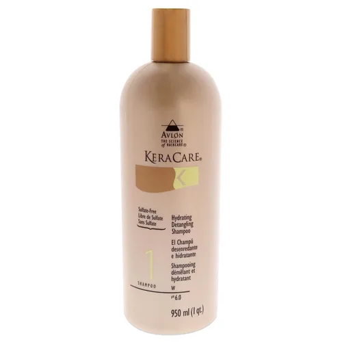 Vista 3 de KeraCare Champú desenredante hidratante de 8 onzas - Hidrata, desenreda y suaviza el cabello - Elimina el exceso de aceite - Minimiza la rotura