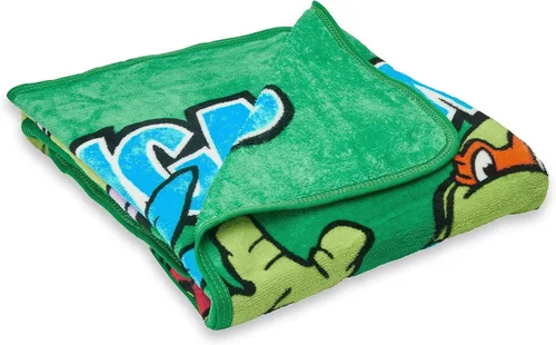 Vista 3 de Northwest Manta Micro Raschel Teenage Mutant Ninja Turtles, 46 x 60 pulgadas, Cowabunga Dudes