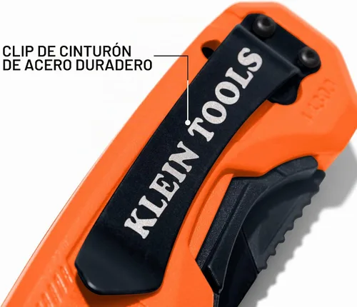 Vista 5 de Klein Tools 44303 FLICKBLADE Cuchillo utilitario plegable con almacenamiento de cuchillas, cuchillo utilitario con 5 cuchillas, compacto con botón