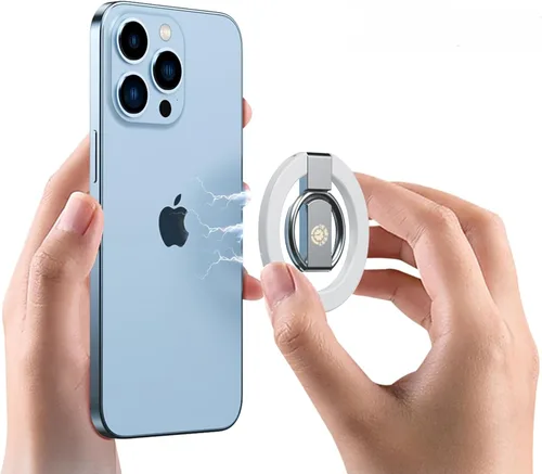 Vista 14 de Soporte de anillo de teléfono profesional ajustable con soporte magnético para iPhone 11 12 13 14 15 16 17 Pro Max Samsung Galaxy Business
