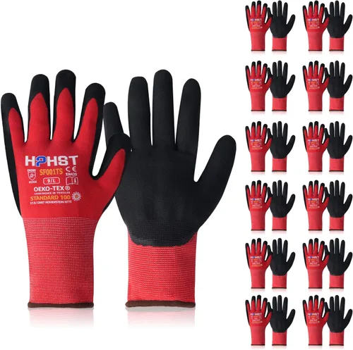 Vista 8 de Safety Work Gloves, SF001, Comfort Stretch Fit, Power Grip, Smart Touch, Durable Foam Coated, 3Pairs & 12Pairs