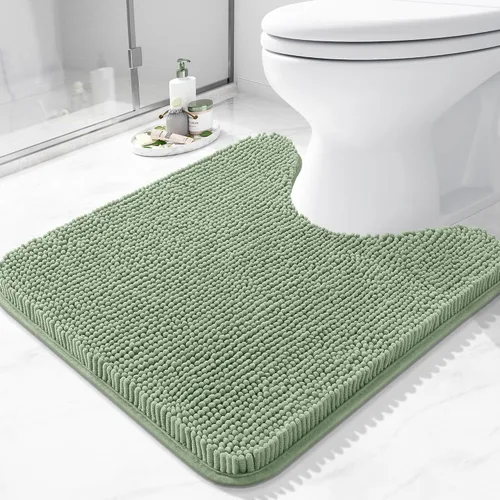 Vista 27 de Arotive Alfombras de baño de felpilla extrasuaves y absorbentes, de 24 x 16 pulgadas, lavables a máquina, parte trasera de goma antideslizante