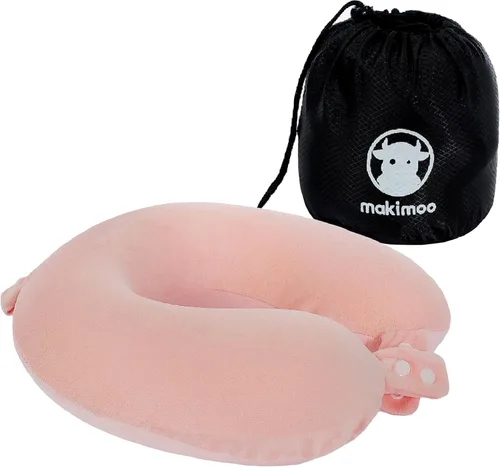 Vista 9 de Almohada de viaje para el cuello, almohada superior de espuma viscoelástica para soporte de cabeza, ideal para aviones, automóviles y reclinables