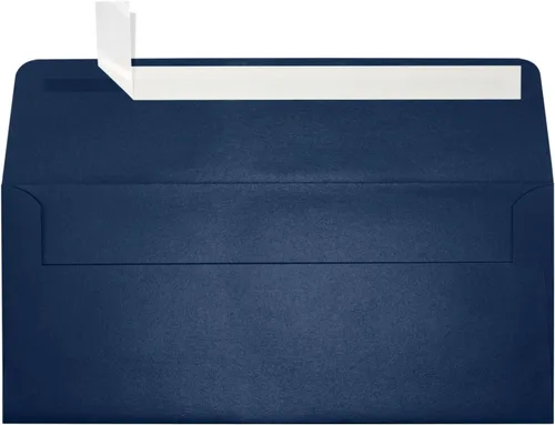 Vista 30 de LUXPaper Sobres de negocios #10 Despegar y prensar 4 1/8 pulgadas x 9 1/2 pulgadas Negro medianoche Texto de 80 libras Cantidad de 1,000