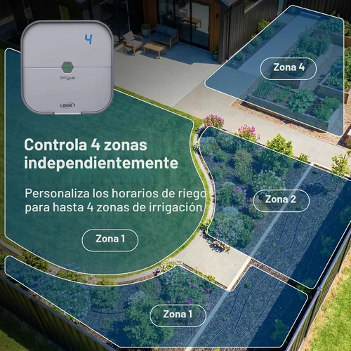 Vista 3 de [Usado] Orbit 57915 B-hyve Controlador inteligente de rociadores para interiores de 4 zonas