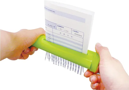 Vista 2 de Nakabayashi Co. Ltd. Kurukkiru práctica trituradora de papel, Verde