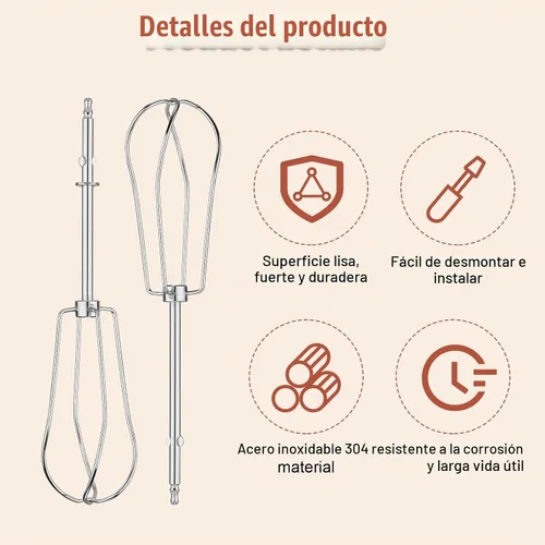 Vista 4 de 2 accesorios para batidoras de mano compatibles con Cuisinart