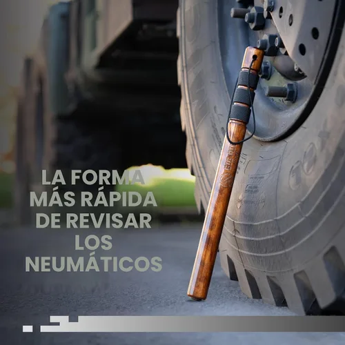 Vista 6 de Big Rig Defense: Hickory Stick Tire Thumper - Bate de defensa personal de murciélago de pescado - Herramienta de camioneros para verificar