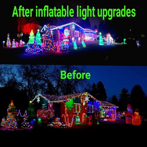 Vista 3 de Módulo LED, luces de repuesto para inflables, color blanco, 20 unidades, 9.8 pies, 3 LED, superbrillantes, 2835 SMD IP65, impermeables