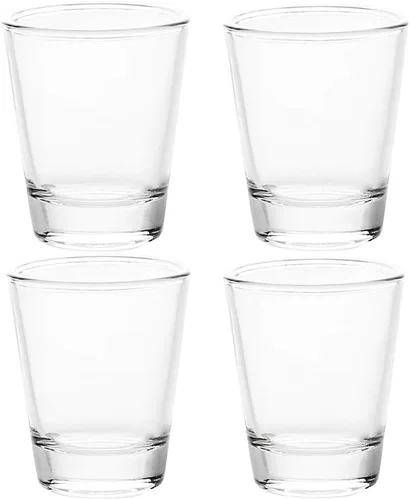 Vista 8 de BCnmviku Juego de vasos de chupito de 1.5 onzas con base pesada, vaso de chupito transparente (paquete de 10)