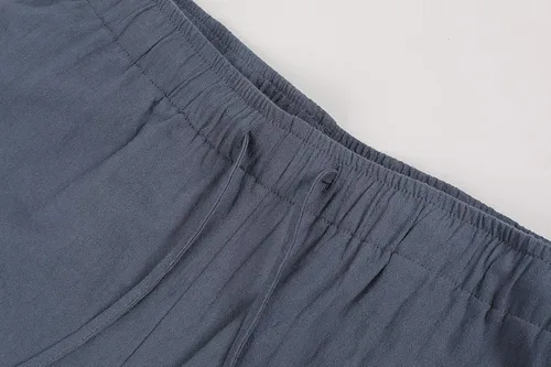 Vista 3 de GRAJTCIN Pantalones cortos de disfraz de pirata medieval para hombre, pantalones de cosplay renacentistas vikingos con cordones