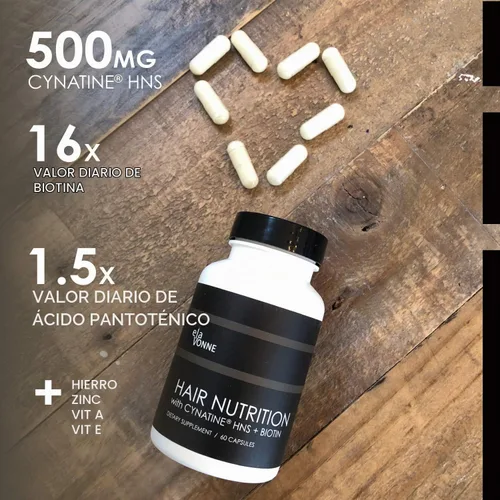 Vista 5 de Péptidos de colágeno y nutrición capilar + cinatina HNS + ácido hialurónico + biotina