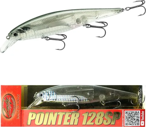 Vista 17 de LUCKY CRAFT Pointer 128SP, Señuelo de Pesca de Lubina de Lago de Agua Dulce, Jerkbait, Suspendido, Aparejos de Pesca, Accesorios de Pesca, Equipo