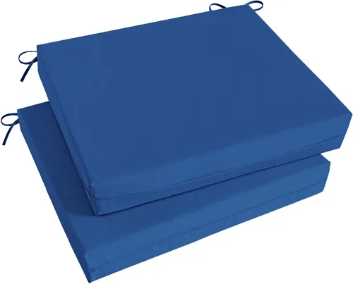 Vista 58 de Basic Beyond Juego de 4 cojines para sillas de exterior, cojines de exterior para muebles de patio, cojines resistentes al agua para sillas de patio