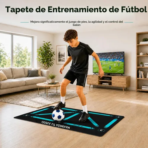 Vista 3 de Soccer Training Mat, Soccer Training Equipment, Soccer Gifts for Boys 8-12