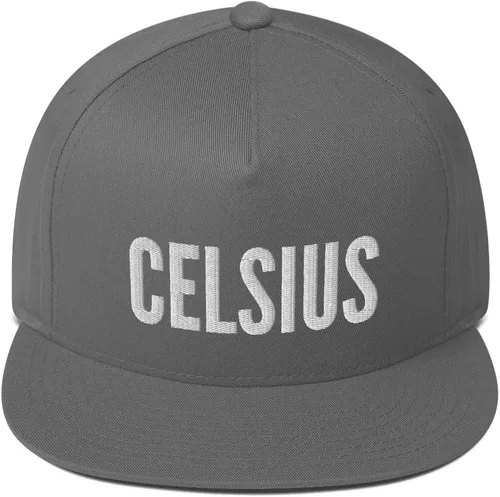 Vista 4 de Celsius Crypto Hat (Gorra de Snapback de Bill Plana Bordada)