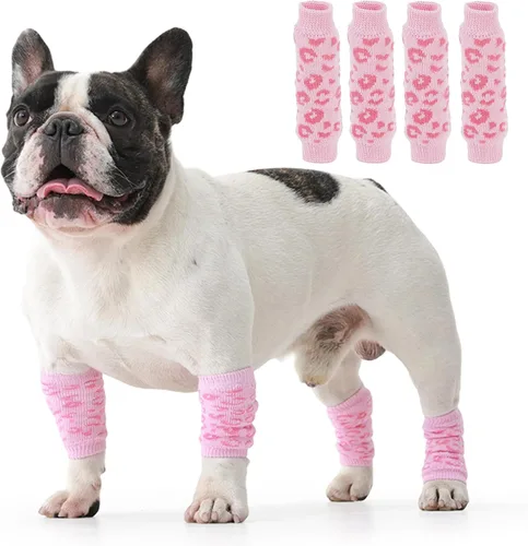 Vista 28 de ROZKITCH Protector de codo para perro, 2 patas delanteras y 2 patas traseras para rodilla, envoltura para codo de mascota, protector para calentar
