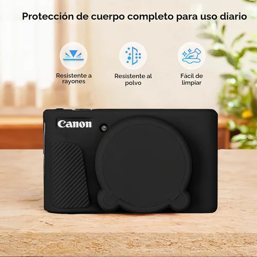 Vista 7 de Funda para cámara Canon PowerShot SX740 HS, SX730 HS (negro)
