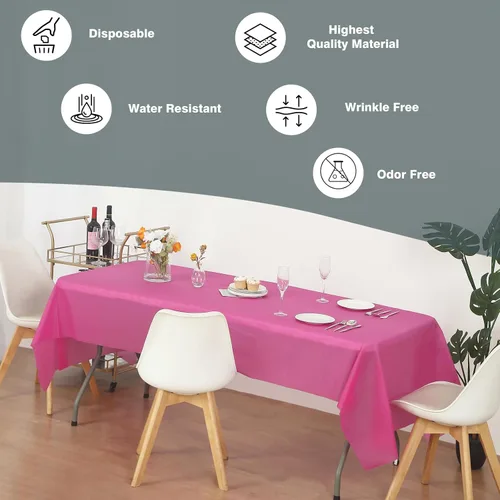 Vista 100 de Evershine - Mantel de plástico resistente (reutilizable, 12 unidades)