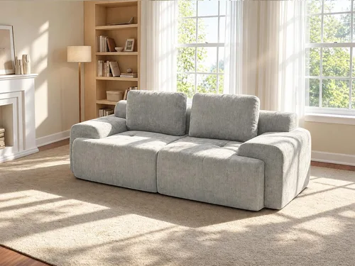 Vista 14 de Sofá de nube de gran tamaño en forma de U de 122 pulgadas, cómodos sofás modulares sin hueso para sala de estar, sofá modular con respaldo alto