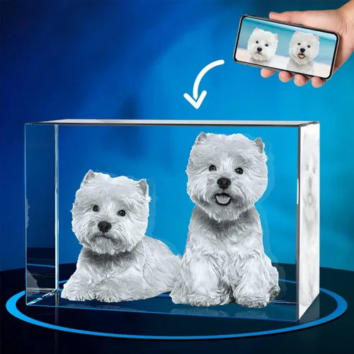 Vista 21 de ArtPix 3D Foto de cristal, regalos personalizados de Navidad para mujeres, esposa, ella, él, hombres, marido, abuela, gran regalo personalizado
