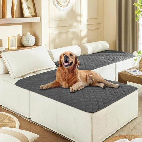 Vista 46 de gogobunny Manta para mascotas 3 veces más resistente, impermeable y a prueba de arañazos; protector de muebles reversible para perros y gatos, funda