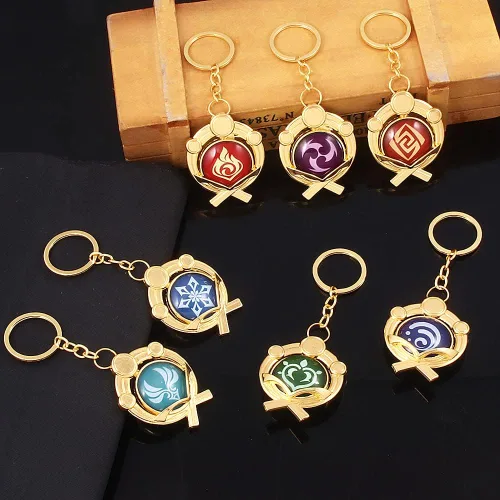 Vista 5 de Llavero Visión Ojo de Dios Luminoso Llavero Colgante Accesorios de Proyecto de Juego para Mujer