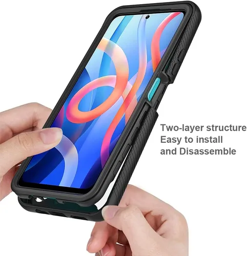 Vista 3 de Funda para Xiaomi Redmi Note 11 5G 21091116AC, funda protectora anticaída y absorción de golpes para Xiaomi Redmi Note 11T 5G 21091116AI/Poco M4 Pro