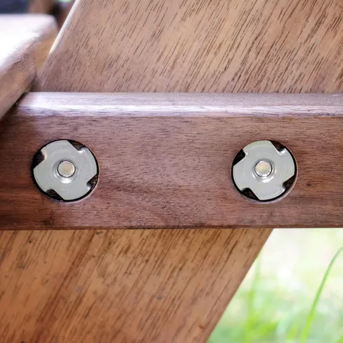 Vista 6 de uxcell Tuerca en T M10 de 4 puntas para patas de mesa, escalada en roca, carpintería, para gabinetes de madera, 20