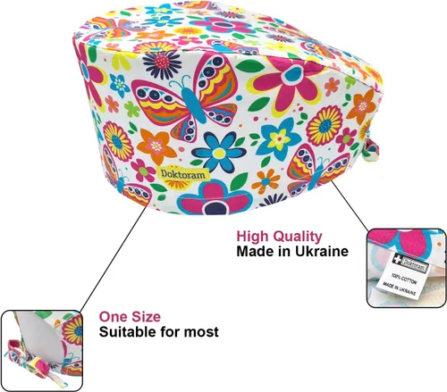 Vista 29 de Print Scrub Caps - Sombrero perfecto para enfermeras, médicos y EMTs..