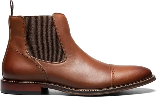 Vista 2 de STACY ADAMS Botas Chelsea con punta de casquillo Maury para hombre