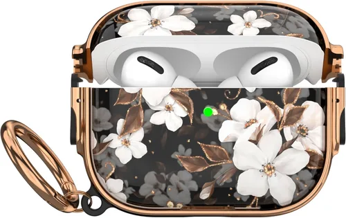 Vista 17 de Maxjoy Funda para AirPods 3 con cerradura, funda protectora rígida de 3ª generación para AirPod de 3ª generación para mujeres y hombres con llavero