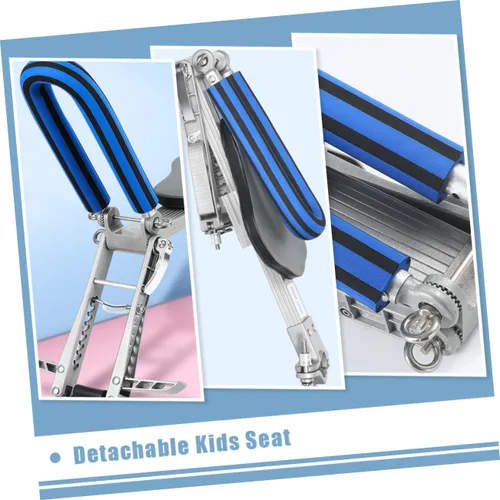 Vista 2 de ibasenice Asiento ajustable para niños y niñas para bicicletas, montaje de aleación de aluminio, fácil de instalar