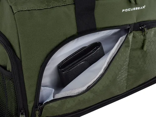 Vista 6 de Ultimate Gym Bag 2.0 La bolsa de lona duradera diseñada por Crowdsource con 10 compartimentos óptimos que incluyen bolsa resistente al agua