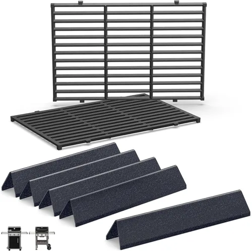 Vista 18 de QuliMetal Piezas de repuesto para parrillas Weber Genesis 300 Series, E310, S310, E320, E330, S330, EP310, EP320, EP330 Series con control frontal