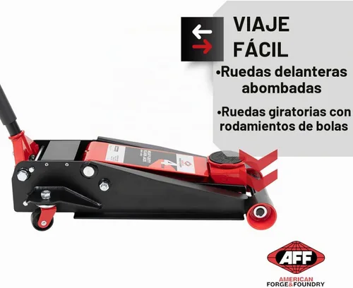 Vista 6 de AFF gato hidráulico para auto de 4 toneladas - Gato de piso con elevación relámpago - De alto rendimiento