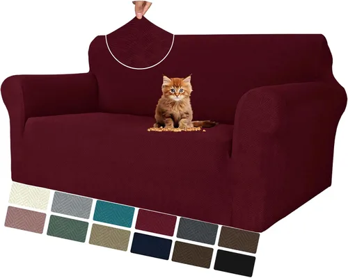 Vista 44 de MAXIJIN Funda elástica para silla con brazos, 1 pieza para sofá o silla de estar, funda antideslizante (31-46 pulgadas), protector de muebles que se