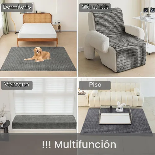 Vista 6 de Muamar Protector de Cama para Perros, Fundas Antideslizantes e Impermeables para Sofás de Sala de Estar, Sofá y Alfombrilla para Perros, 1 Pieza