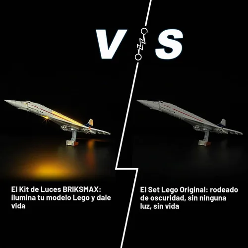 Vista 6 de Kit de iluminación Briksmax para Concorde – Compatible con Lego 10318 – No incluye juego de Lego