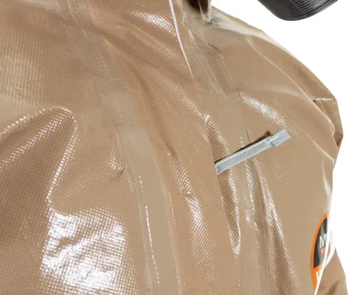 Vista 3 de MIRA Safety Traje de protección desechable con capucha y puño elástico