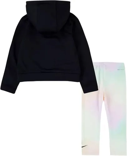 Vista 2 de Nike Therma-FIT - Conjunto de 2 piezas con capucha y leggings con cremallera completa