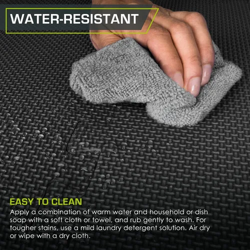 Vista 5 de ProsourceFit Alfombrilla de Ejercicio Tipo Rompecabezas Extra Gruesa ¾" y 1", Baldosas Entrelazadas de Espuma EVA para Suelo de Entrenamiento