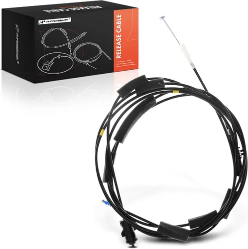 Vista 10 de A-Premium Cable de liberación del capó delantero sin mango compatible con Honda Civic 1992 1993 1994 1995, 91.1 pulgadas Compatible with Honda